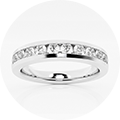 Channel Set Wedding Bands