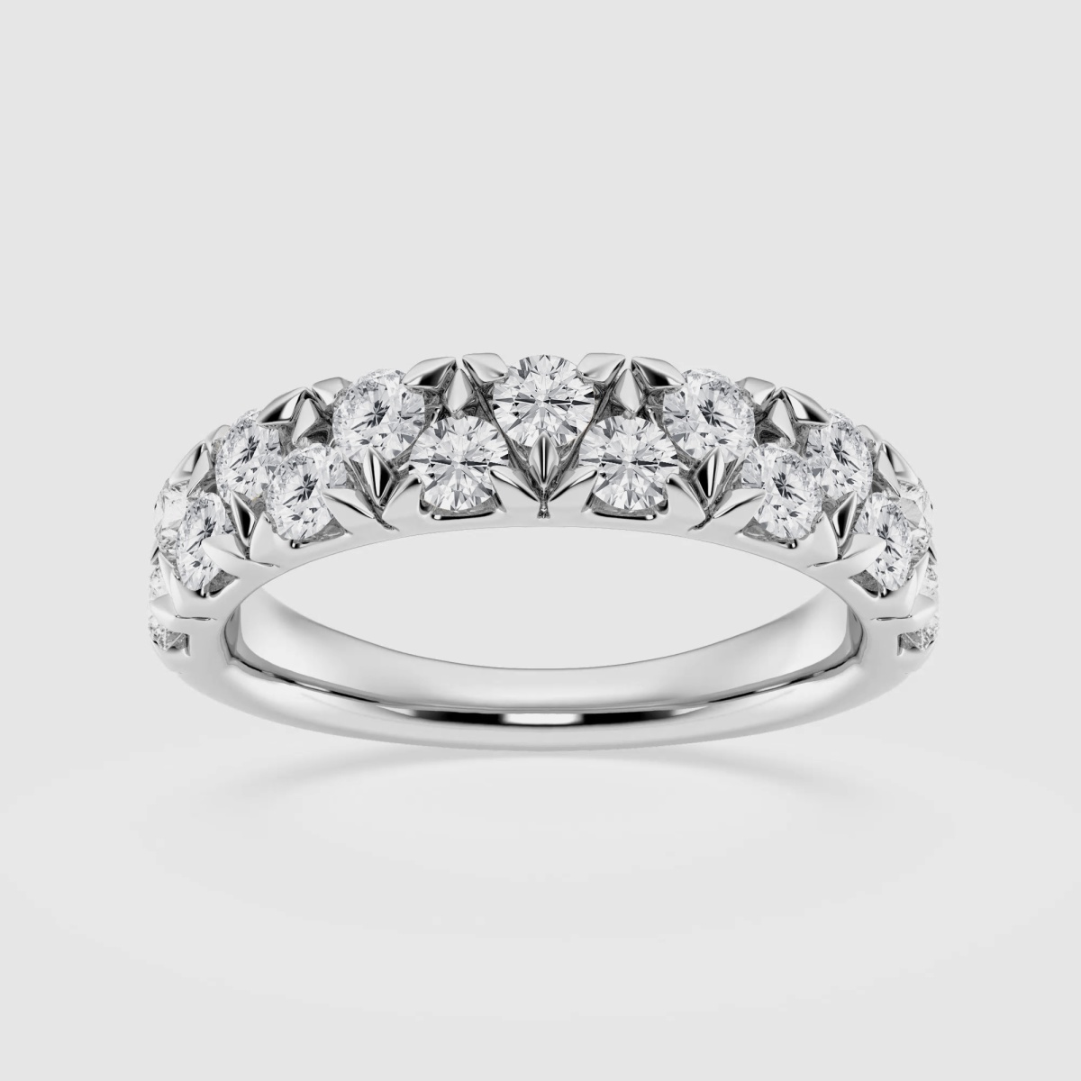 Natural Diamond | 1 ctw Round Alternating Fashion Band