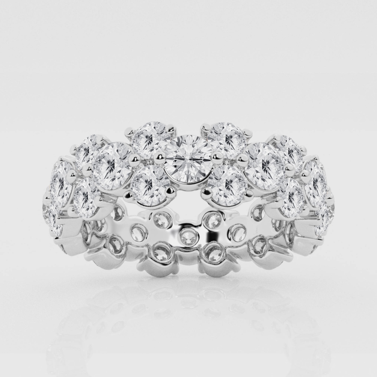 Natural Diamond | 4 ctw Round Garland Eternity Band