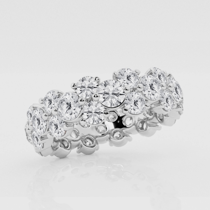 Natural Diamond | 4 ctw Round Garland Eternity Band