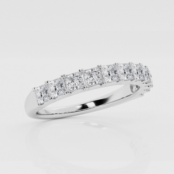 Natural Diamond | 1 1/10 ctw Princess Wedding Band