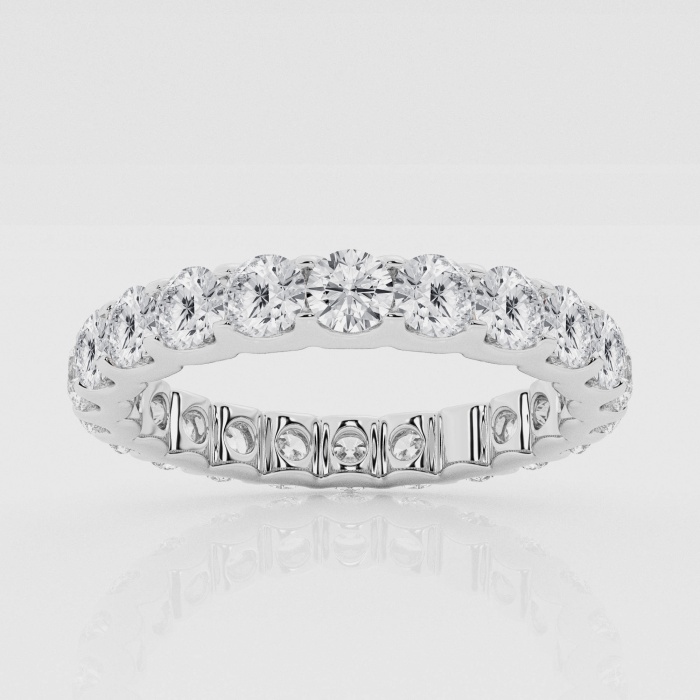 Natural Diamond | 2 ctw Round U-Shaped Eternity Band