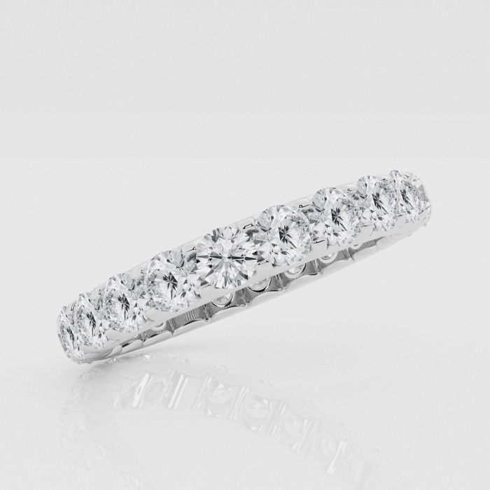 Natural Diamond | 2 ctw Round U-Shaped Eternity Band