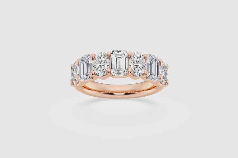 3 ctw Emerald Natural Diamond Fashion Ring