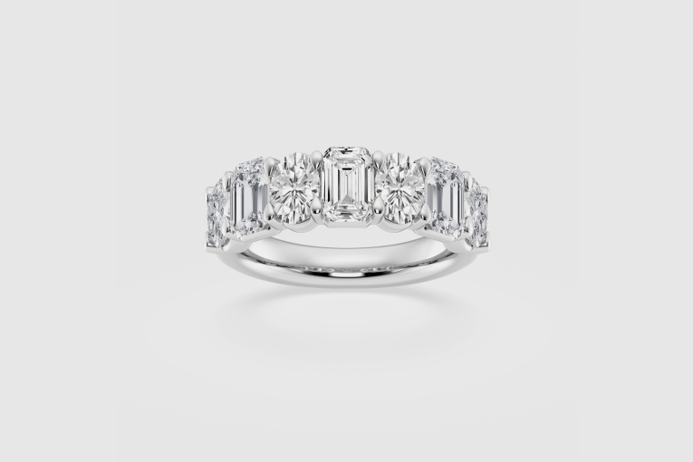 3 ctw Emerald Natural Diamond Fashion Ring