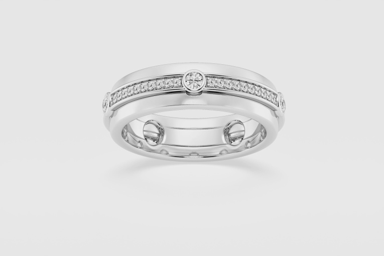 3/8 ctw Round Natural Diamond  Eternity Band