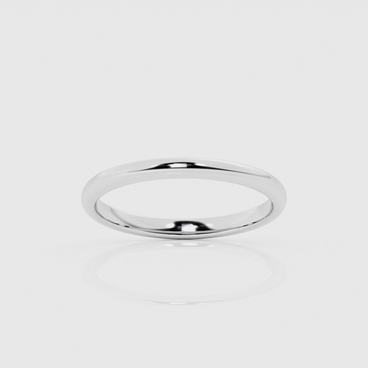 2mm Dome Wedding Band