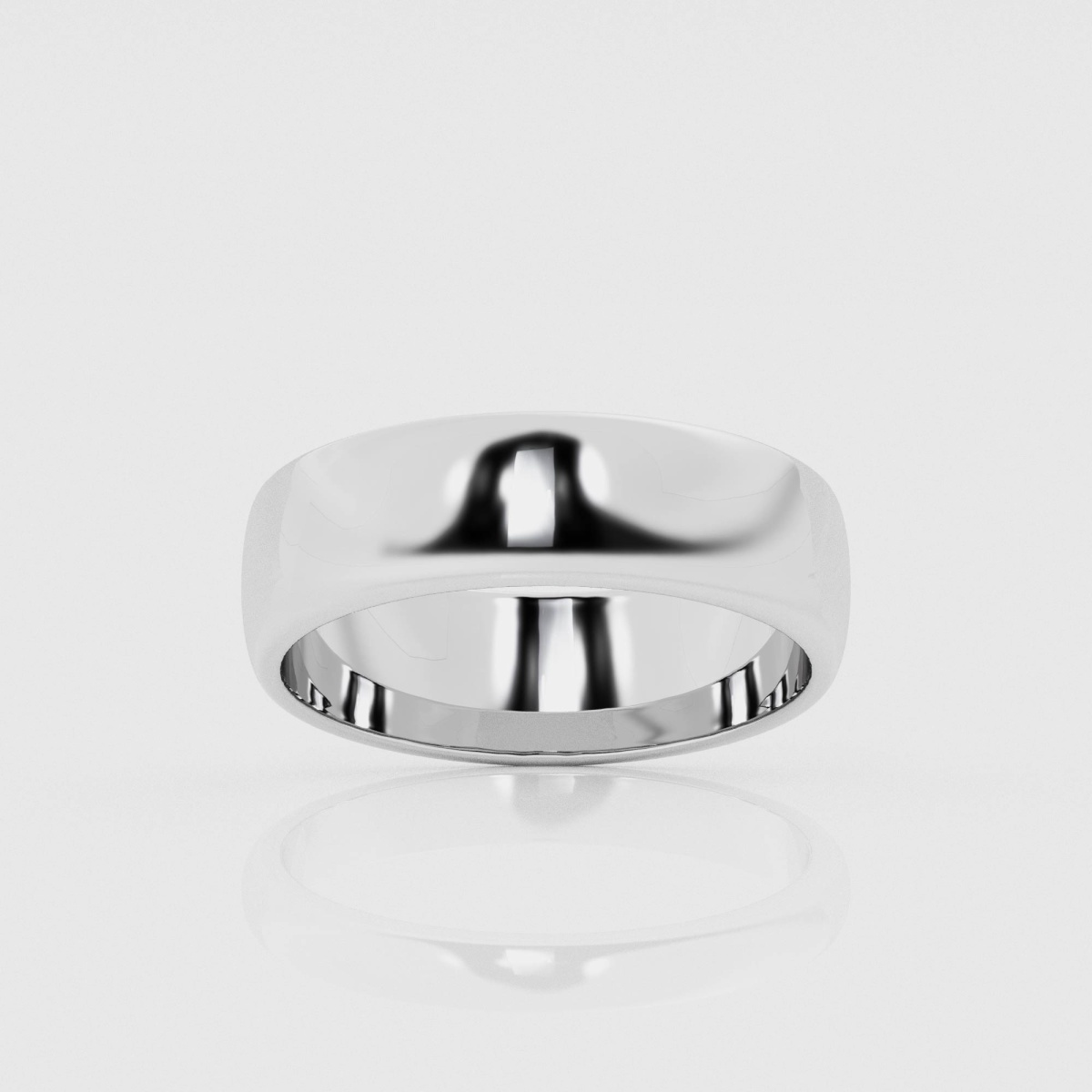 6mm Dome Wedding Band