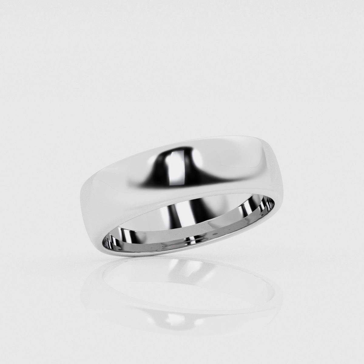 6mm Dome Wedding Band