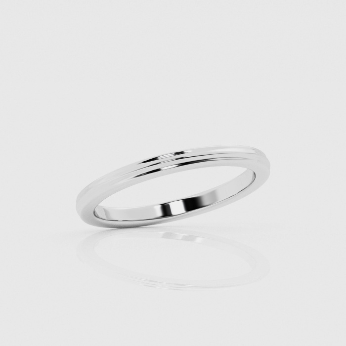 2mm Beveled Wedding Band