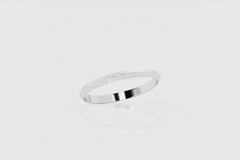 2mm Knife Edge Wedding Band