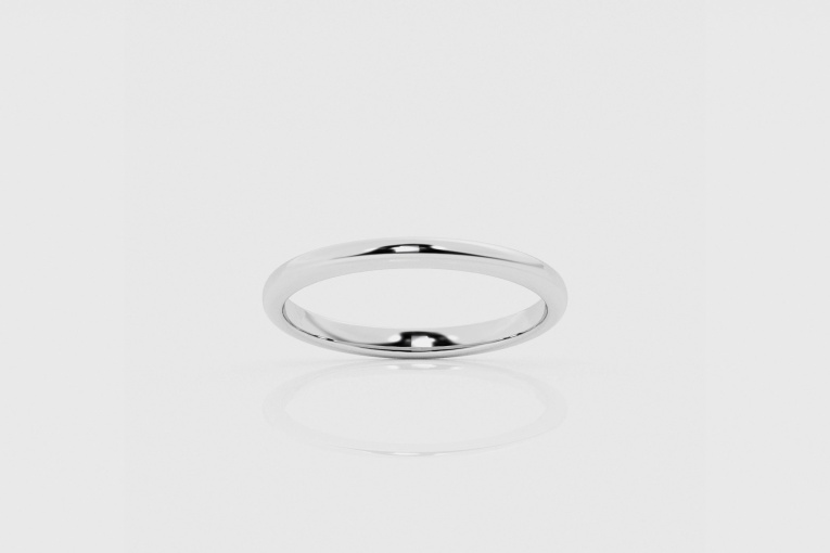 2mm Dome Wedding Band