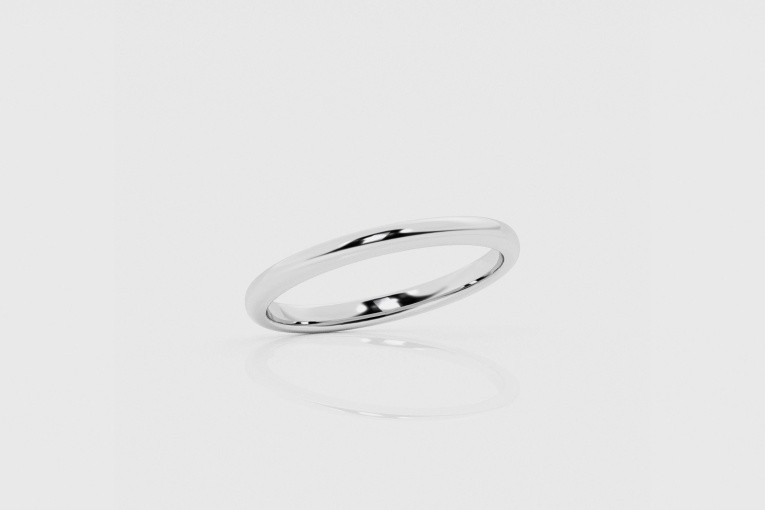 2mm Dome Wedding Band