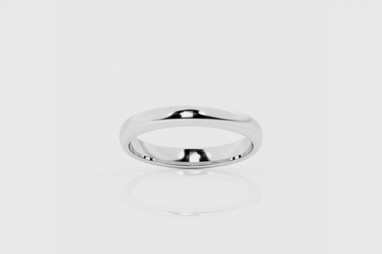 3mm Dome Wedding Band