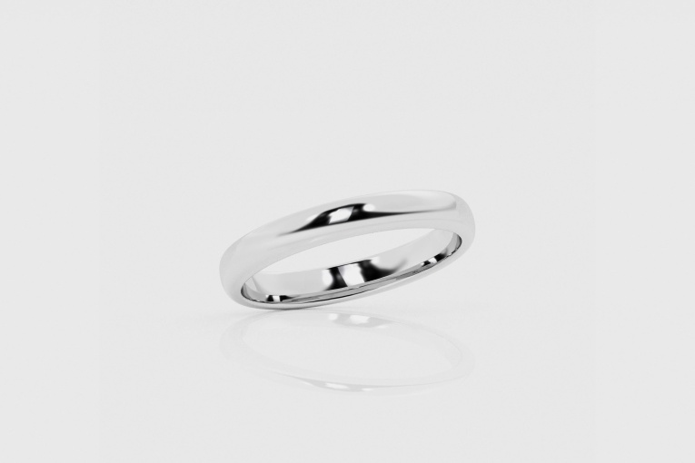 3mm Dome Wedding Band