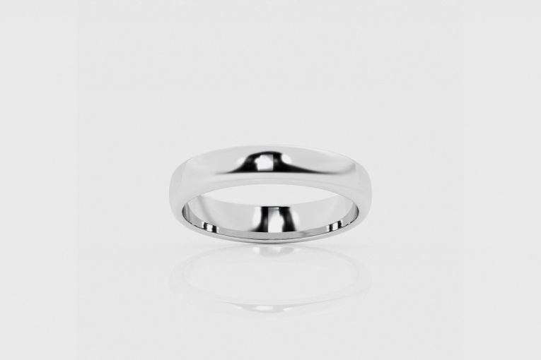 4mm Dome Wedding Band