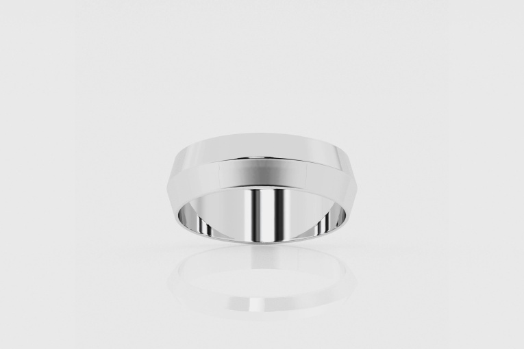 6mm Knife Edge Wedding Band