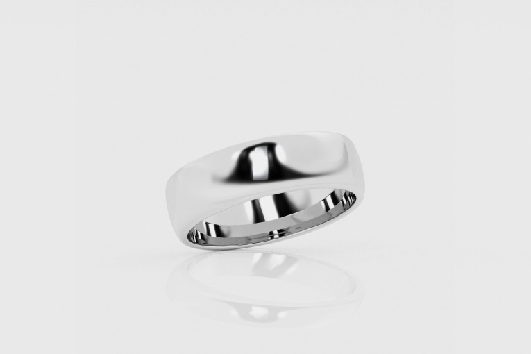 6mm Dome Wedding Band