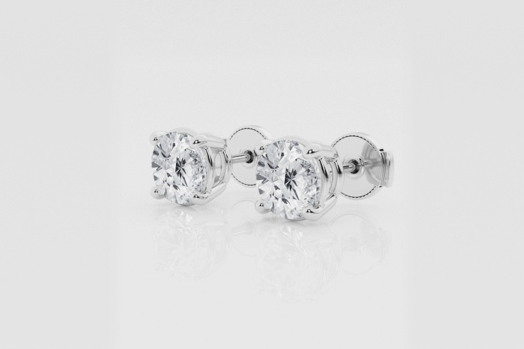 Natural Diamond | 2 ctw Round Stud Earrings