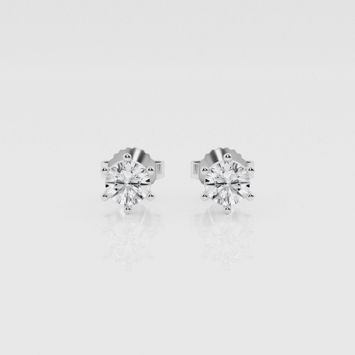 Natural Diamond | 1/2 ctw Round Stud Earrings