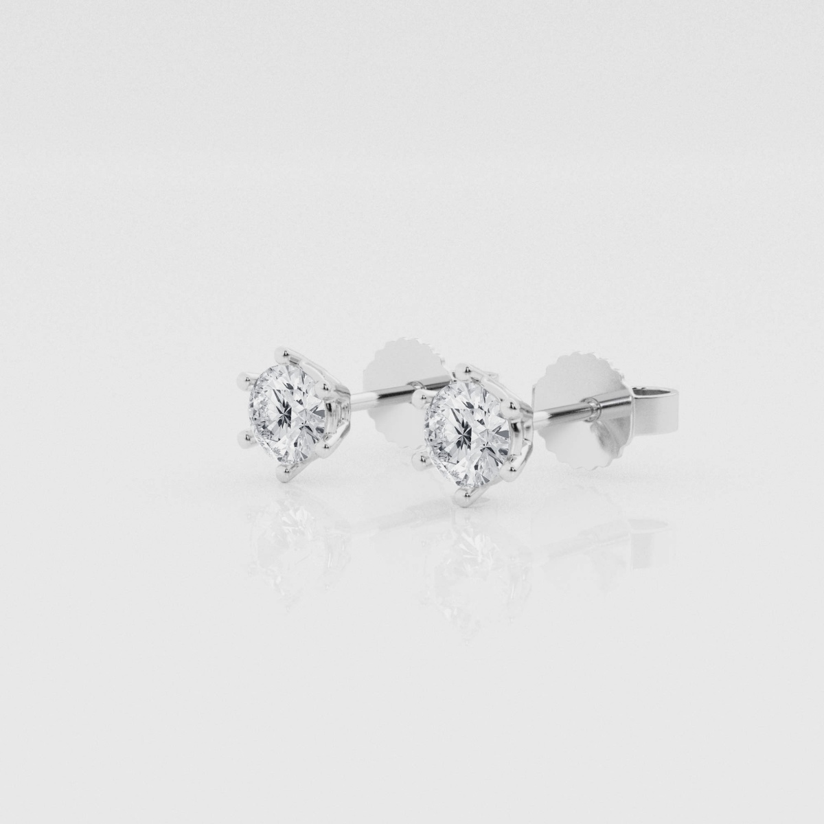 Natural Diamond | 1/2 ctw Round Stud Earrings