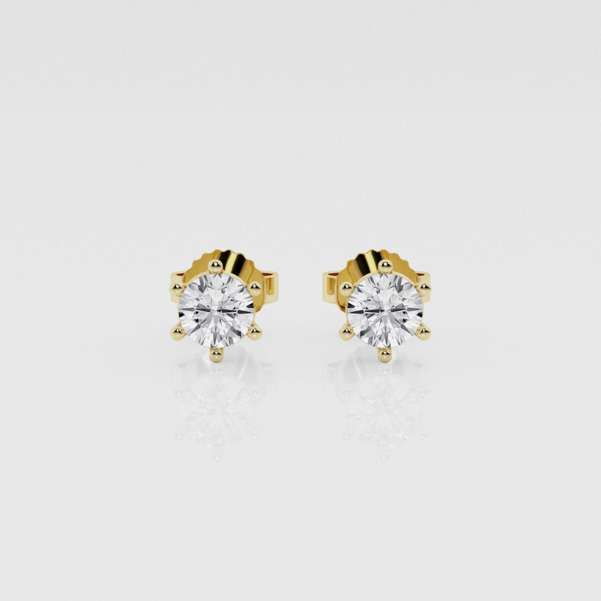 Natural Diamond | 1/2 ctw Round Stud Earrings