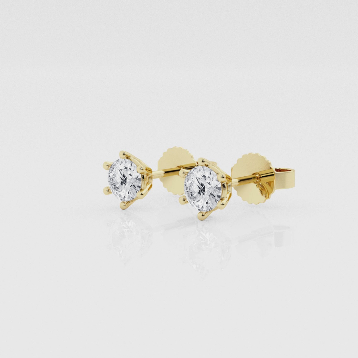 Natural Diamond | 1/2 ctw Round Stud Earrings