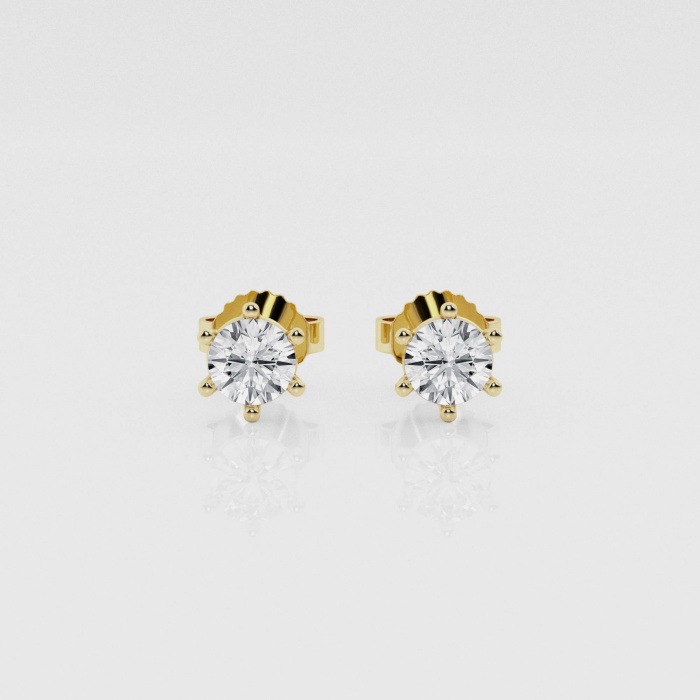 Natural Diamond | 1/2 ctw Round Stud Earrings