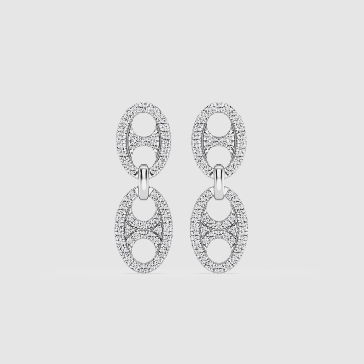 5/8 ctw Round Natural Diamond Nautical Drop Earrings