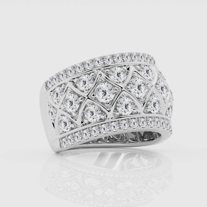 2 1/2 ctw Round Natural Diamond Vintage Fashion Band