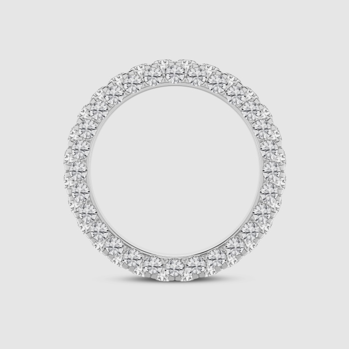 3 1/6 ctw Round Natural Diamond Three Sided Eternity Band