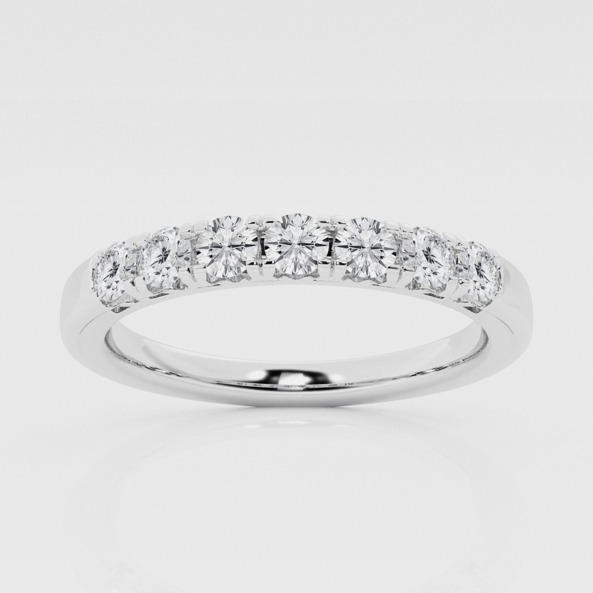 Natural Diamond | 1/2 ctw Round Seven Stone Anniversary Band