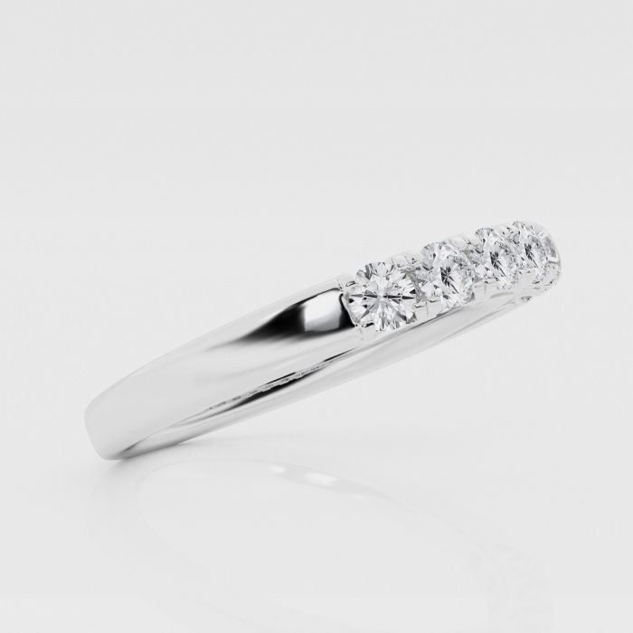 Natural Diamond | 1/2 ctw Round Seven Stone Anniversary Band