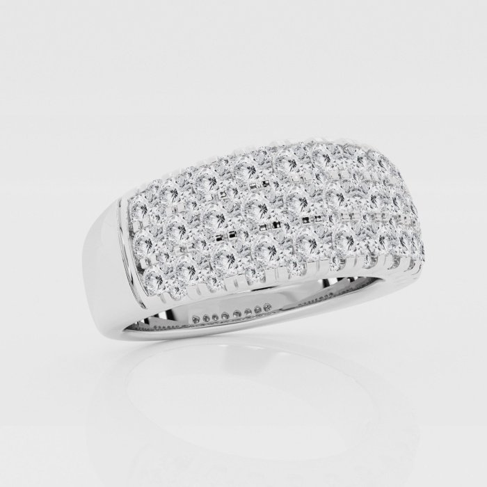 Natural Diamond | 2 ctw Round Domed Fashion Band