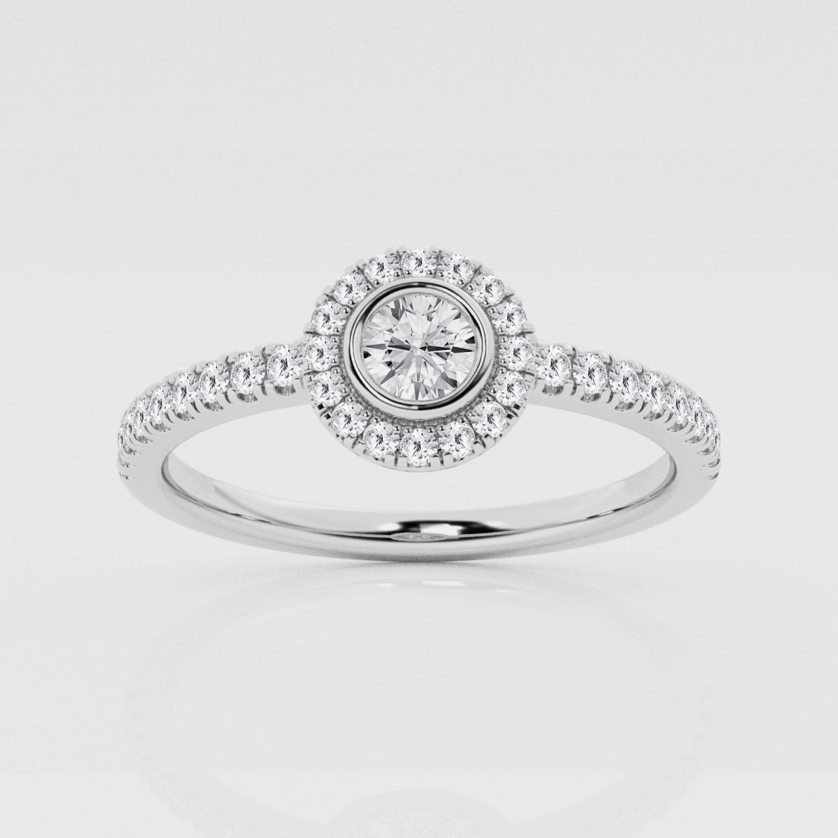 Natural Diamond | 1/3 ctw Round Halo Fashion Ring