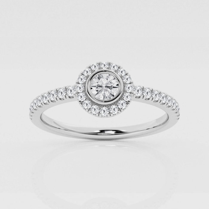 Natural Diamond | 1/3 ctw Round Halo Fashion Ring