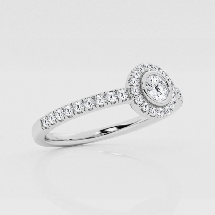 Natural Diamond | 1/3 ctw Round Halo Fashion Ring