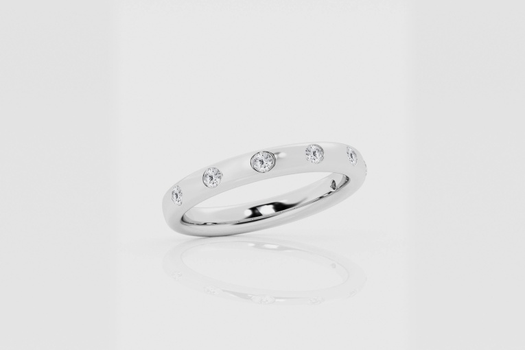 Natural Diamond | 1/4 ctw Round Wedding Band