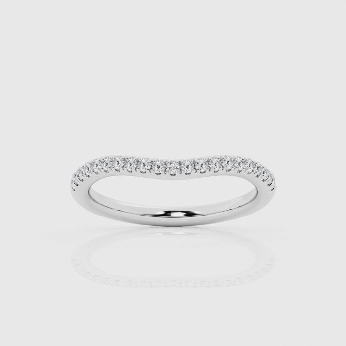 Natural Diamond | 1/5 ctw Round Contour Wedding Band