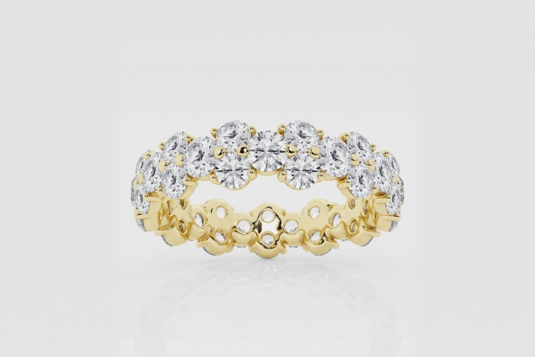 Natural Diamond | 2 2/5 ctw Round Garland Eternity Band