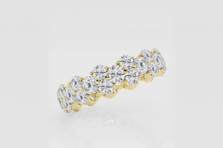 Natural Diamond | 2 2/5 ctw Round Garland Eternity Band