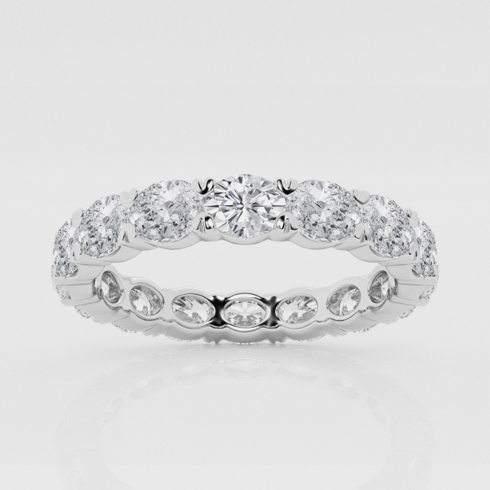 Natural Diamond | 2 ctw Oval East-West Eternity Band