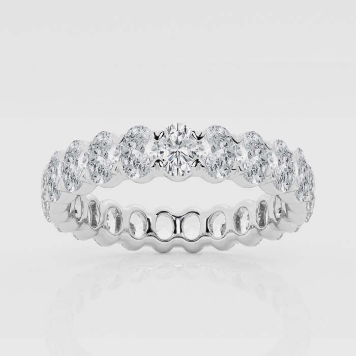 Natural Diamond | 2 ctw Oval North-South Eternity Band