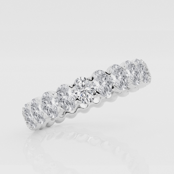 Natural Diamond | 2 ctw Oval North-South Eternity Band