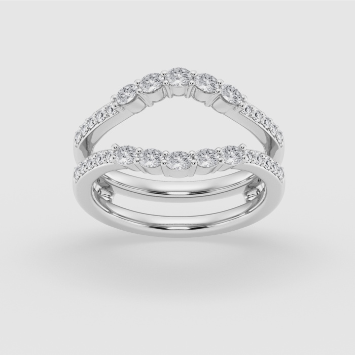 Natural Diamond | 1/2 ctw Oval Ring Enhancer