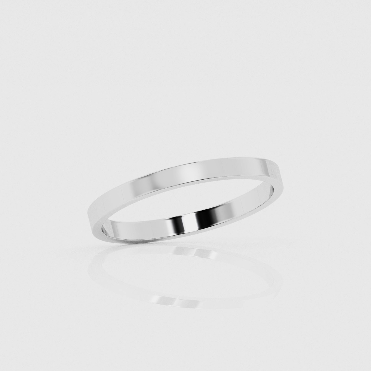 2mm High Polished Classic Wedding Band