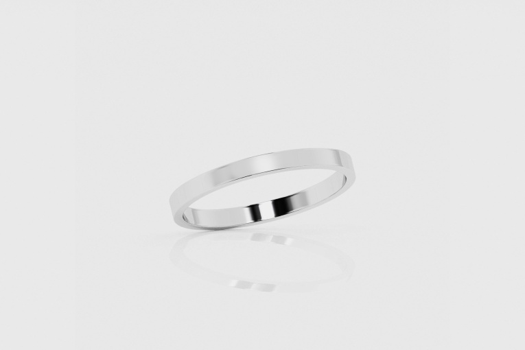 2mm High Polished Classic Wedding Band