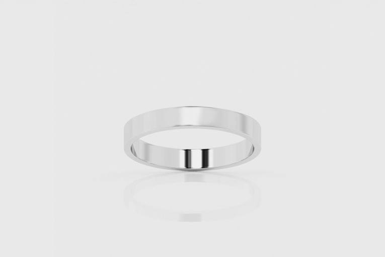 3mm High Polished Classic Wedding Band