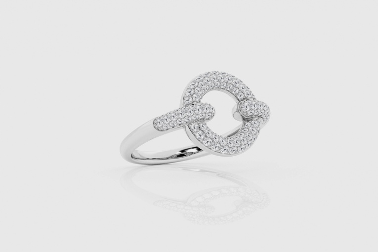 Natural Diamond | 5/8 ctw Round Pave Fashion Ring