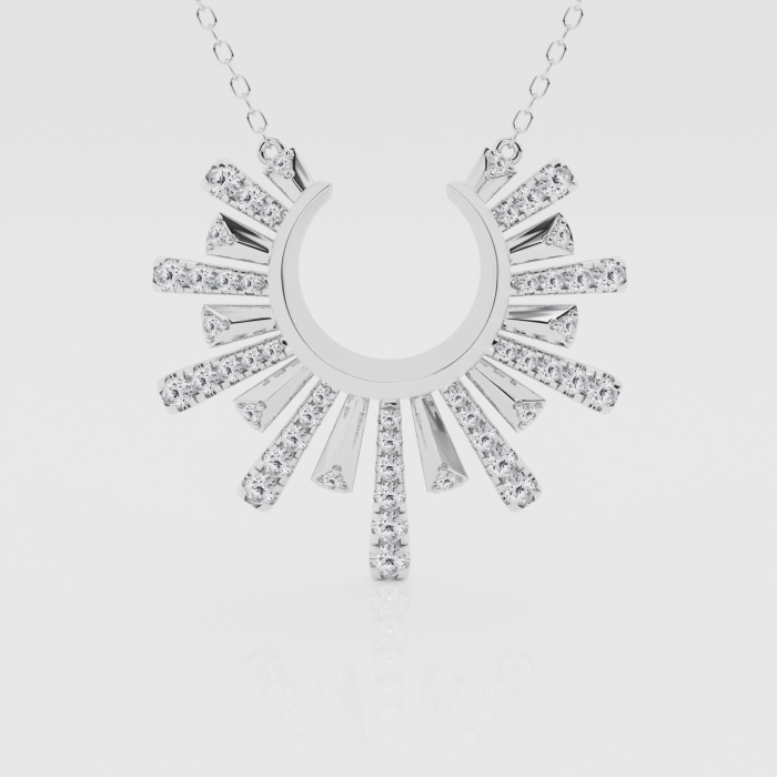 1/2 ctw Round Natural Diamond Celestial Fashion Pendant